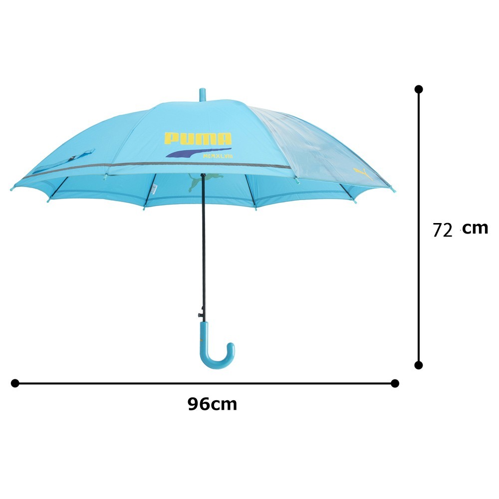 プーマ 子供用 耐風 反射テープ付 1駒透明 無地 グラスファイバー骨 ジャンプ傘 サックス 55cm×8R 小学校低学年〜中学年向サイズ  PIS14JP55 :pis14jp55:UMBEPLUS - 通販 - Yahoo!ショッピング