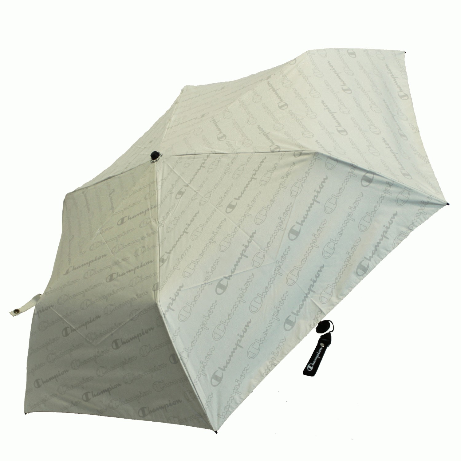 Champion チャンピオン 晴雨兼用 ロゴ柄 軽量 ミニ 折りたたみ傘