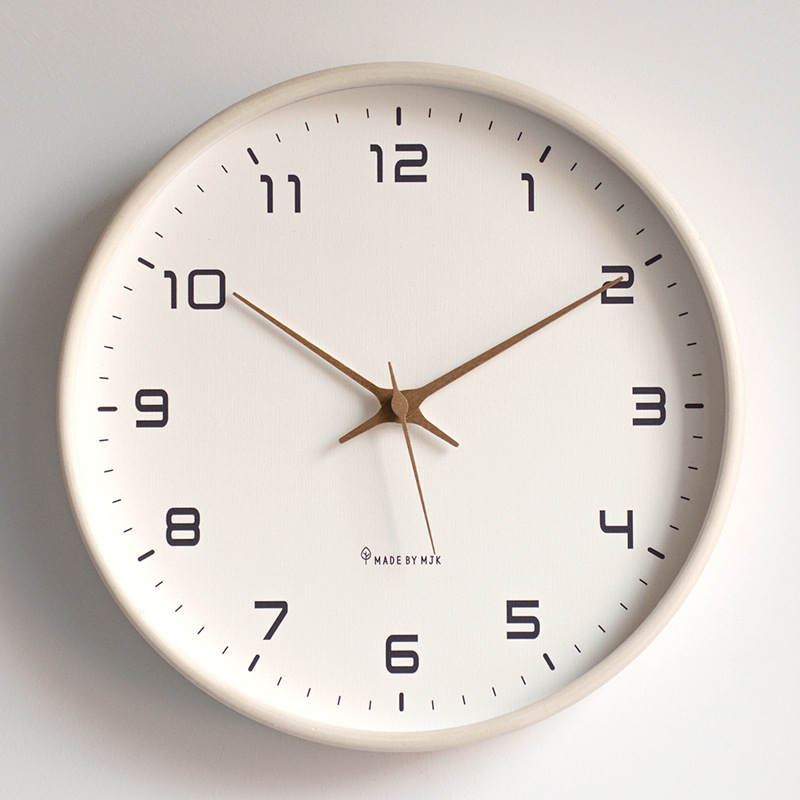 掛け時計　壁掛け時計　おしゃれ　オシャレ　モダン　見やすい　大きい　30cm　紺　白　木製　ウォールクロック　北欧　スイープセコンド｜umebachi｜05
