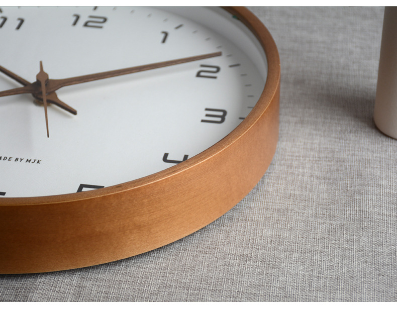掛け時計　壁掛け時計　おしゃれ　オシャレ　モダン　見やすい　大きい　30cm　紺　白　木製　ウォールクロック　北欧　スイープセコンド｜umebachi｜06