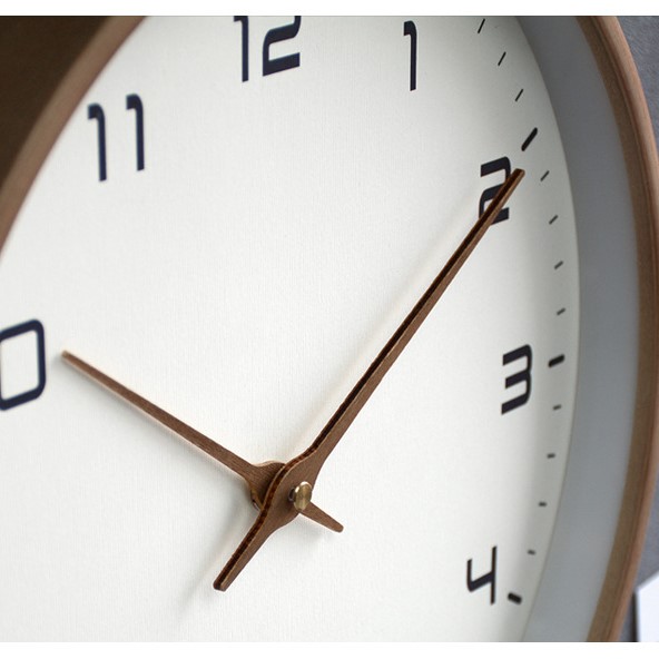 掛け時計　壁掛け時計　おしゃれ　オシャレ　モダン　見やすい　大きい　30cm　紺　白　木製　ウォールクロック　北欧　スイープセコンド｜umebachi｜07