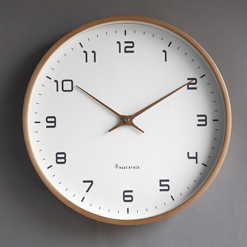 掛け時計　壁掛け時計　おしゃれ　オシャレ　モダン　見やすい　大きい　30cm　紺　白　木製　ウォールクロック　北欧　スイープセコンド｜umebachi｜11