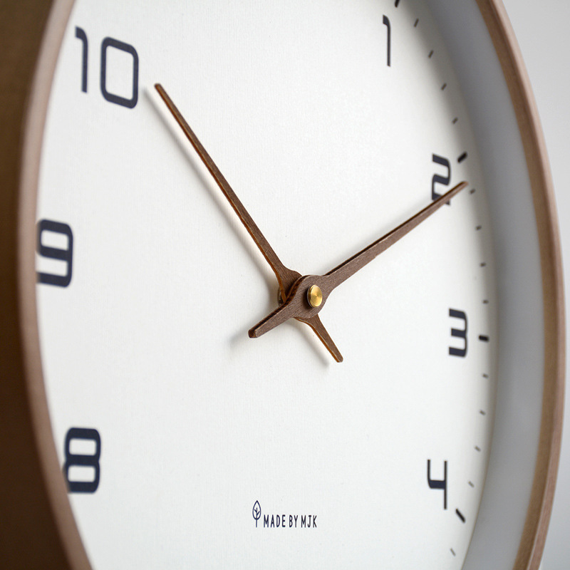 掛け時計　壁掛け時計　おしゃれ　オシャレ　モダン　見やすい　大きい　30cm　紺　白　木製　ウォールクロック　北欧　スイープセコンド｜umebachi｜12