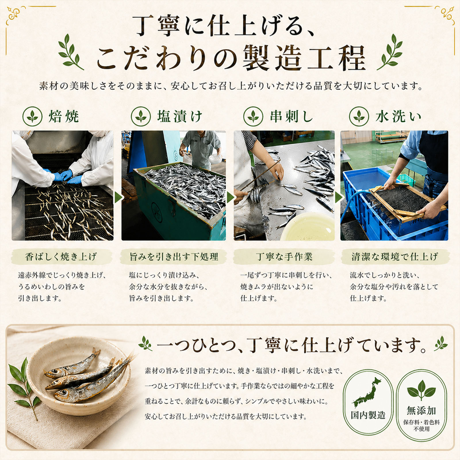 焼きめざし 製造