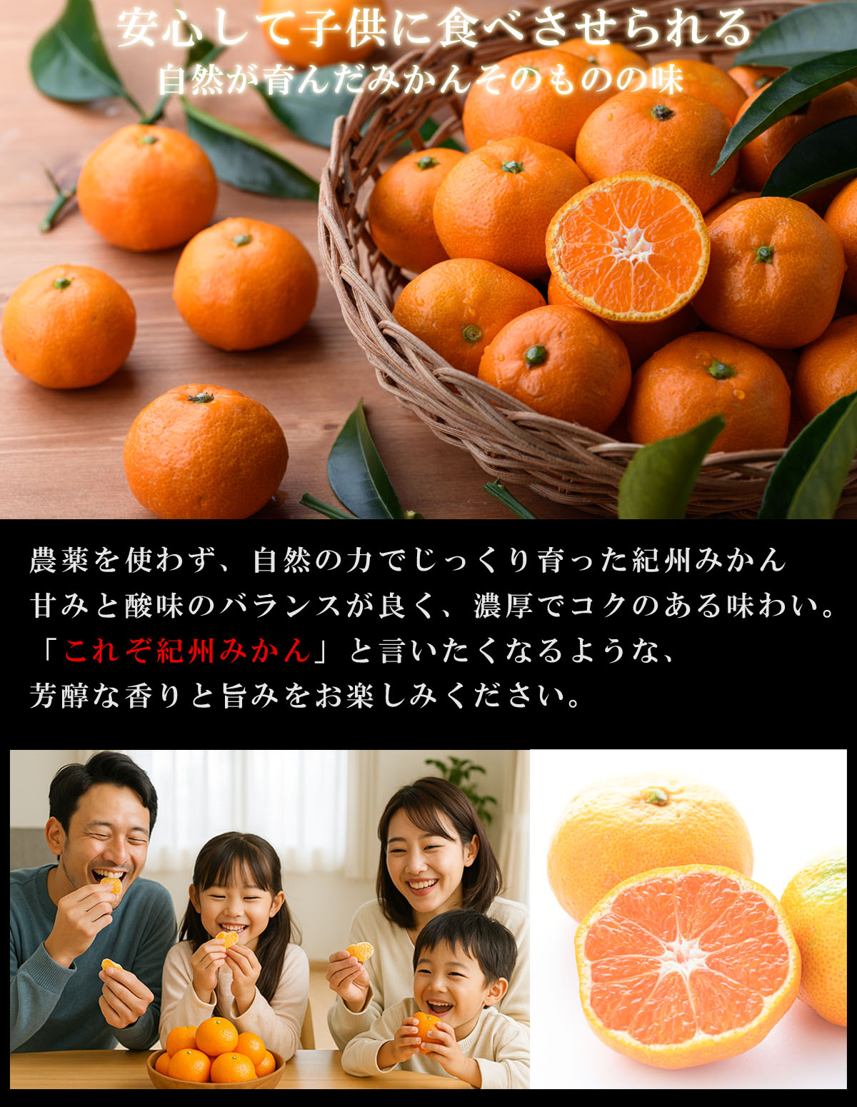 みかん 無農薬 和歌山県産 （ 有機 サイズ不選別）2kg 紀州みかん 有機