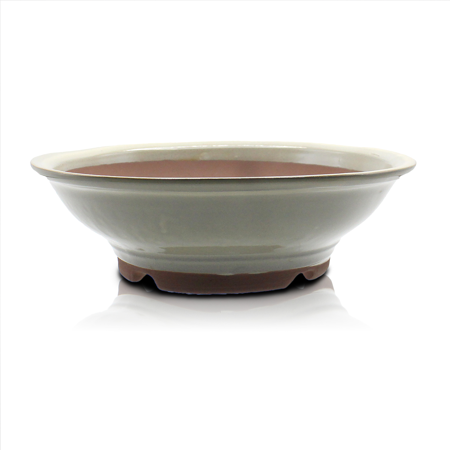 盆栽鉢 陶器 8号 丸陣笠鉢 おしゃれ 専門店 白 水色 青 緑 四色展開