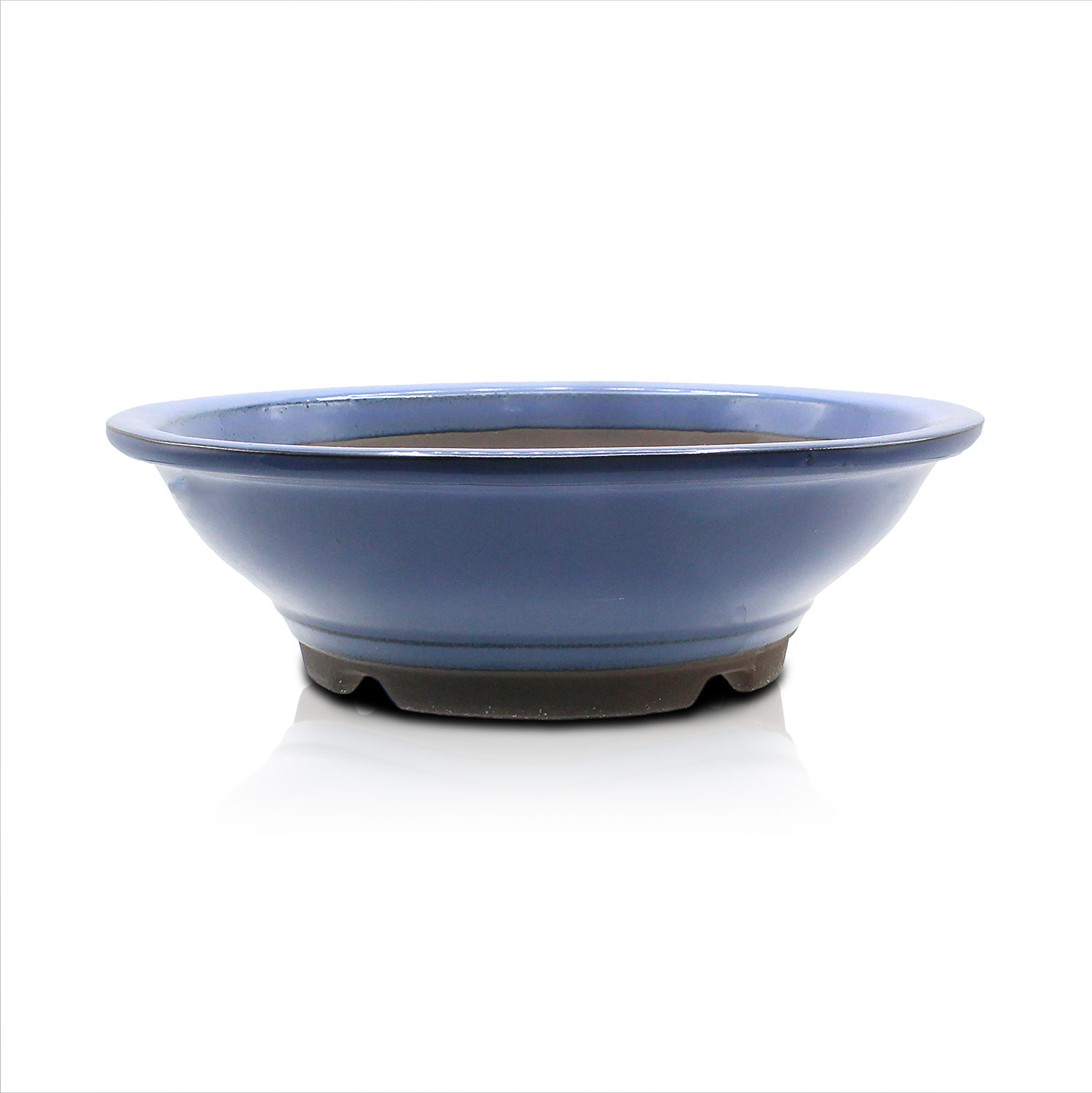 盆栽鉢 陶器 8号 丸陣笠鉢 おしゃれ 専門店 白 水色 青 緑 四色展開