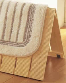 青森ひばのバスマットすのこ　小  折り畳み式