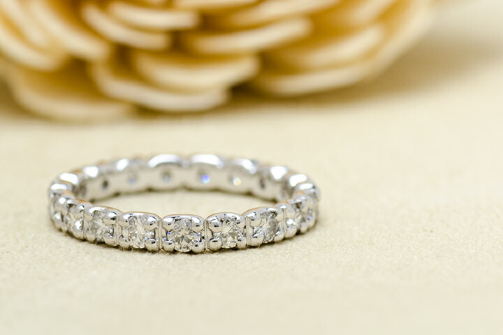 指輪 フルエタニティリング ダイヤモンド 0.8ct シルバー925