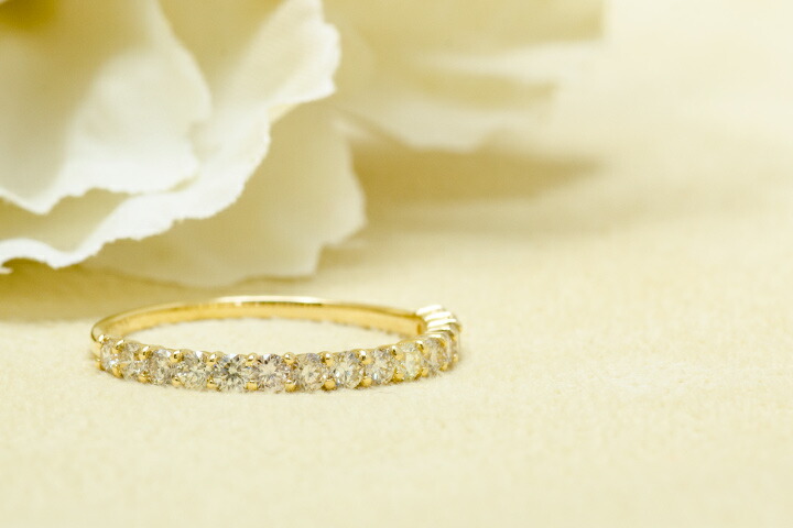 指輪 エタニティリング ダイヤモンド 0.5ct PT900・K18・K10選択可