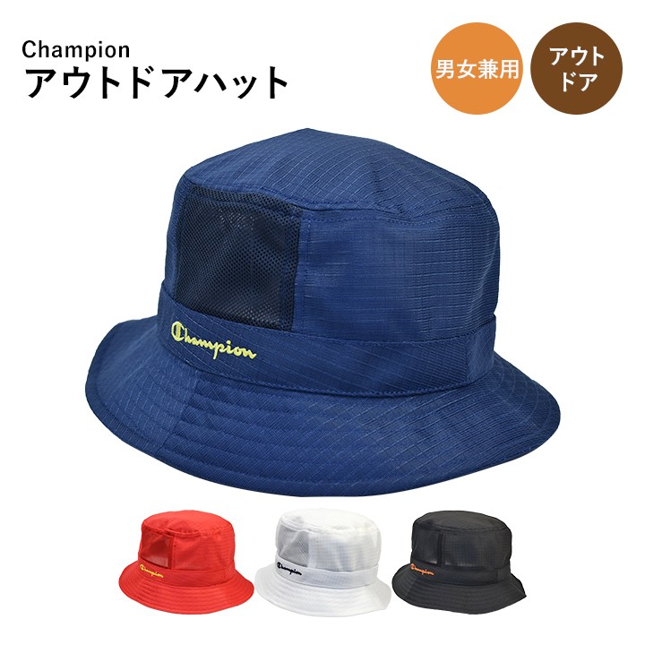 Champion チャンピオン メッシュ バケットハット 187-0049 :187-0049:帽子のDeux chapeau 通販  