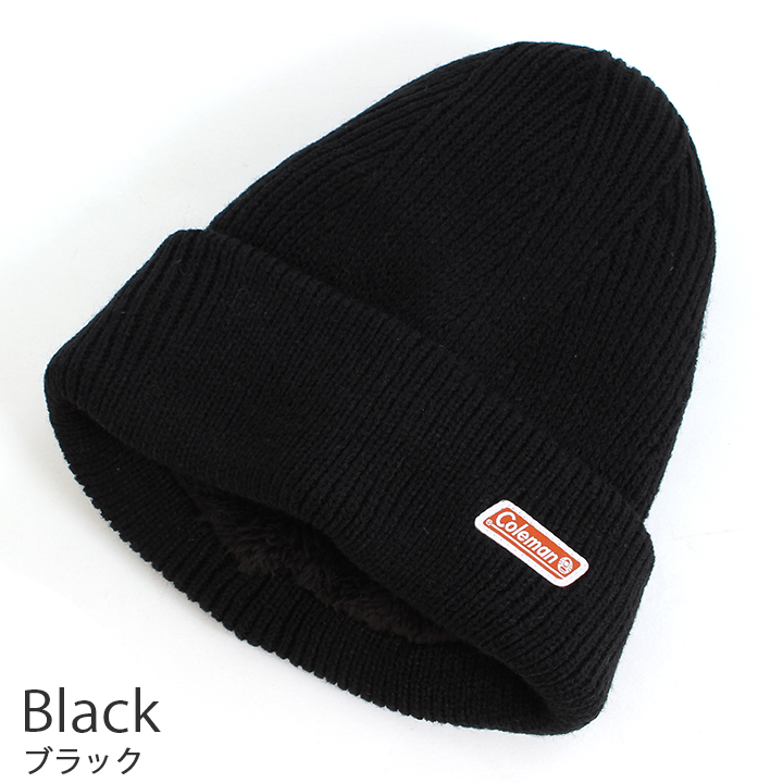 ニット帽　2個 Coleman（コールマン） ニットキャップ 裏ボア 492-0032 : 帽子のDeux