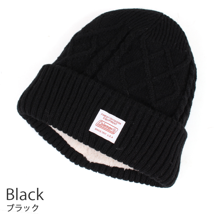 Coleman（コールマン） ケーブル裏ボアニットキャップ 492-0083 : 帽子