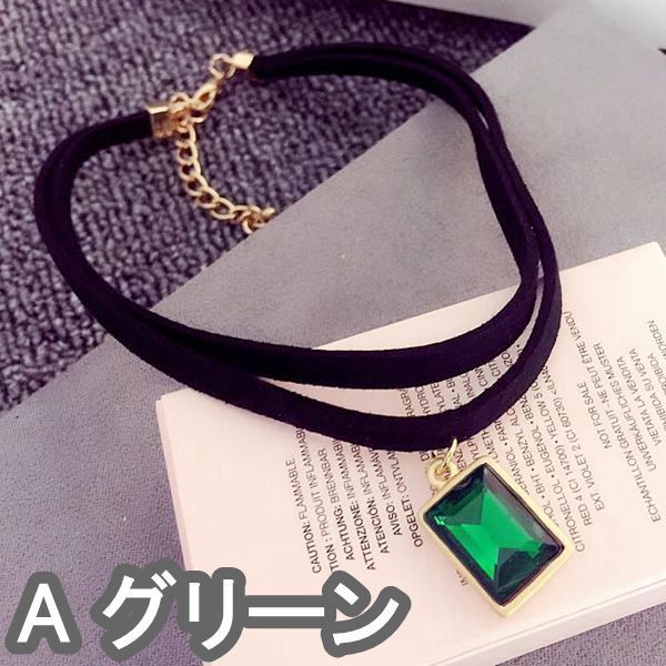 チョーカー レディース ネックレス ブラックストーン付 首輪 チョーカー レディース ネックレス ブラックストーン付 首輪