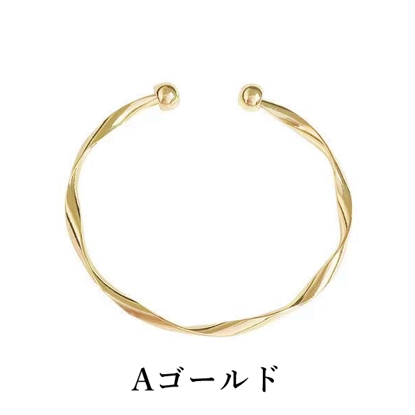 ゴールドシンプルバングル PLAIN BANGLE - tsui