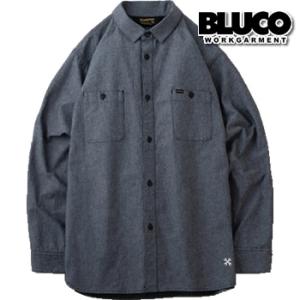 BLUCO ブルコ ワークシャツ シャンブレーシャツ 141-11-121 メンズ コットン 送料無...