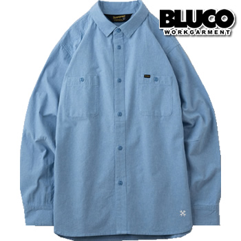 BLUCO ワークシャツ シャンブレーシャツ 141-11-121 メンズ コットン 送料無料 20...