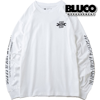BLUCO ブルコ 長袖Tシャツ ロンT 141-12-001 PRINT L/S TEE -WOR...
