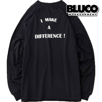 BLUCO ブルコ 長袖Tシャツ ロンT 141-12-003 PRINT L/S TEE -DIFFERENCE- 141-12-003 レターパック発送送料無料｜under-throw｜02