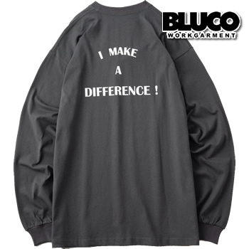 BLUCO ブルコ 長袖Tシャツ ロンT 141-12-003 PRINT L/S TEE -DIFFERENCE- 141-12-003 レターパック発送送料無料｜under-throw｜03