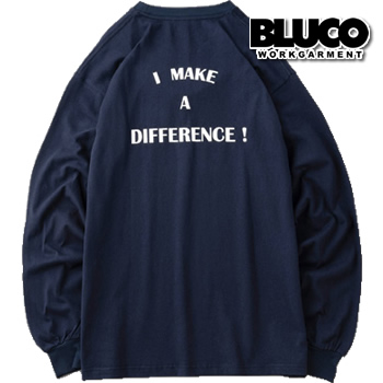 BLUCO ブルコ 長袖Tシャツ ロンT 141-12-003 PRINT L/S TEE -DIFFERENCE- 141-12-003 レターパック発送送料無料｜under-throw｜04