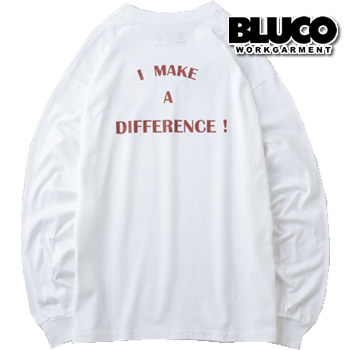 BLUCO ブルコ 長袖Tシャツ ロンT 141-12-003 PRINT L/S TEE -DIFFERENCE- 141-12-003 レターパック発送送料無料｜under-throw｜05