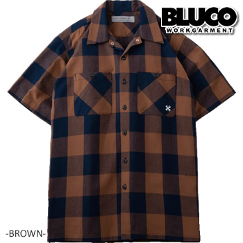 BLUCO ワークシャツ バッファローチェック 143-21-003 BAFFALO CHECK W...