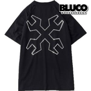 BLUCO ブルコ 半袖 Tシャツ 143-22-003 PRINT TEE -CROSS WREN...