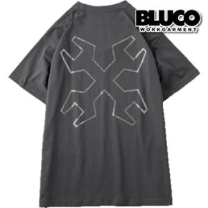BLUCO ブルコ 半袖 Tシャツ 143-22-003 PRINT TEE -CROSS WREN...
