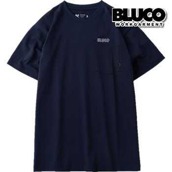 BLUCO ブルコ Tシャツ 半袖 143-22-004 POCKET TEE -LOGO- BLUCO WORK GARMENT ブルコワークガーメント レターパックライト発送なら送料無料｜under-throw｜04