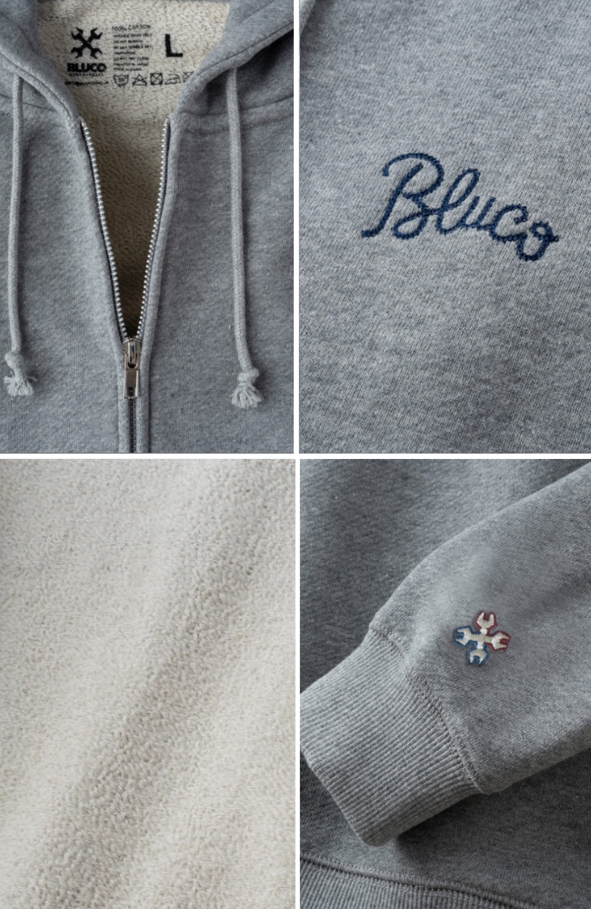 BLUCO（ブルコ） セール スウェットジップフーディ ヘビーパイル