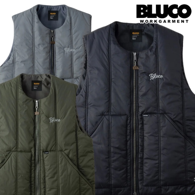 BLUCO WORK GARMENTワーク ベスト ネイビー