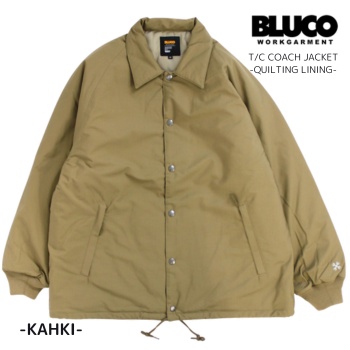 BLUCO セール ブルコ コーチジャケット キルティング T/C COACH