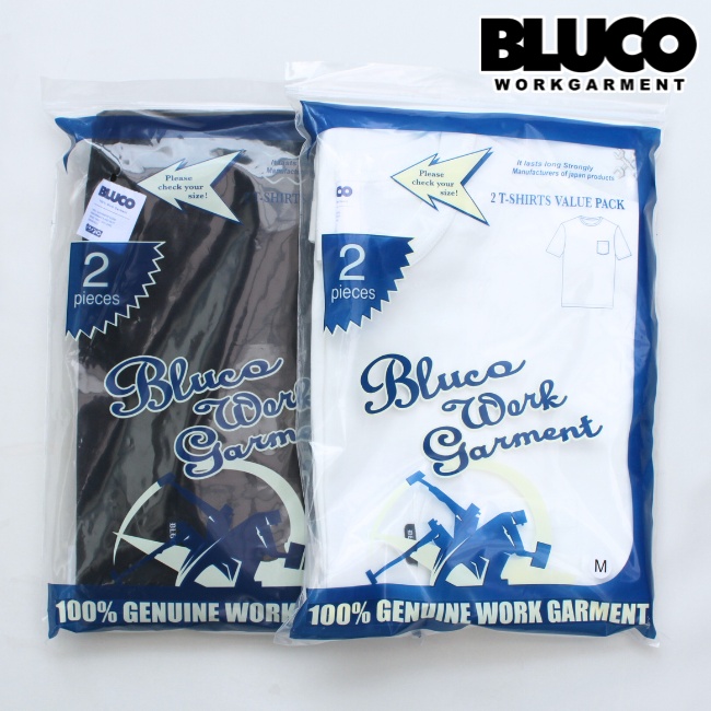 BLUCO（ブルコ） 再入荷 セール 半袖 Tシャツ 2-PACK POCKET TEE 153