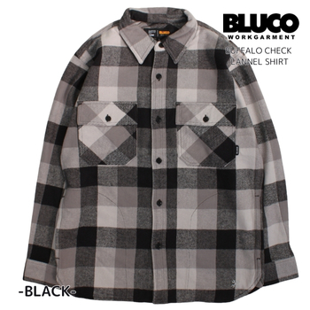 BLUCO（ブルコ） セール ネルシャツ バッファローチェック メンズ 長袖