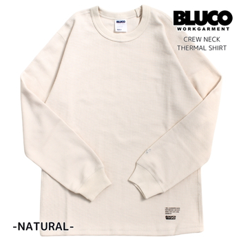 セール BLUCO ブルコ サーマルシャツ クルーネック ロンT メンズ CREW NECK THERMAL SHIRT 長袖Tシャツ | BLUCO | 03
