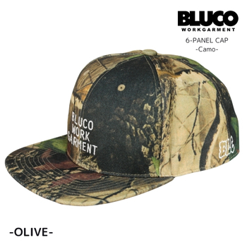 BLUCO（ブルコ） 6パネルキャップ 155-61-035 メンズ 帽子 迷彩 総柄 6