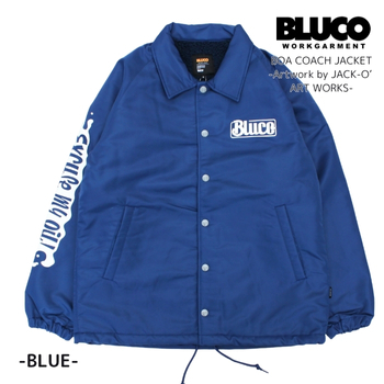 BLUCO（ブルコ） ボアコーチジャケット Artwork by JACK-O' ART WORKS