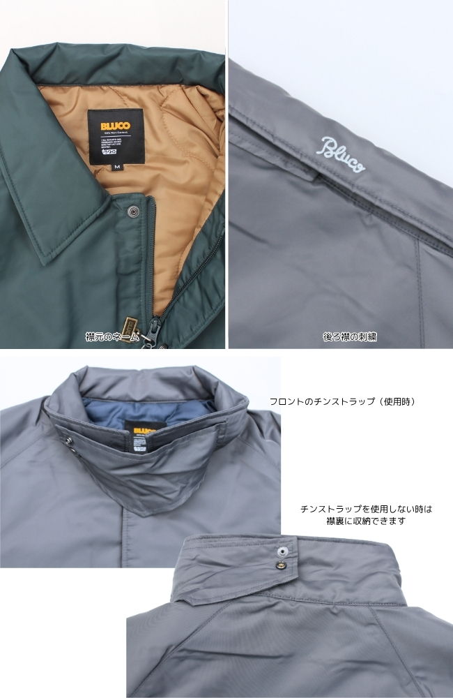 BLUCO（ブルコ） コーチジャケット キルティング 中綿 WINTER COACH