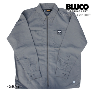 BLUCO（ブルコ） セール ナイロンフルジップシャツ ワークシャツ