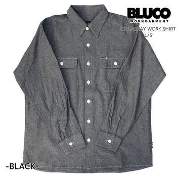BLUCO（ブルコ） シャンブレーワークシャツ 長袖シャツ メンズ 薄手 春