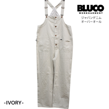 ブルコ/ジャパンデニム オーバーオール/リジッド(INDIGO)サイズL BLUCO（ブルコ） オーバーオール ジャパンデニム リジッド 161-43-008