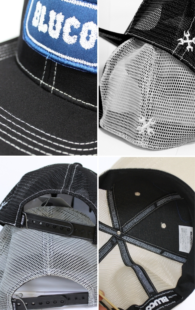 BLUCO（ブルコ） CAP メッシュキャップ メンズ -PATCH- 163-61-049