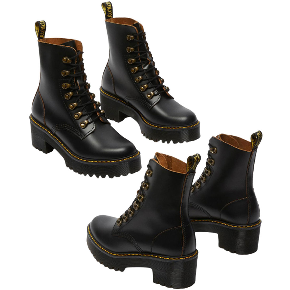 Dr.Martens(ドクターマーチン)ショートブーツ 革 レザー レオナ レース