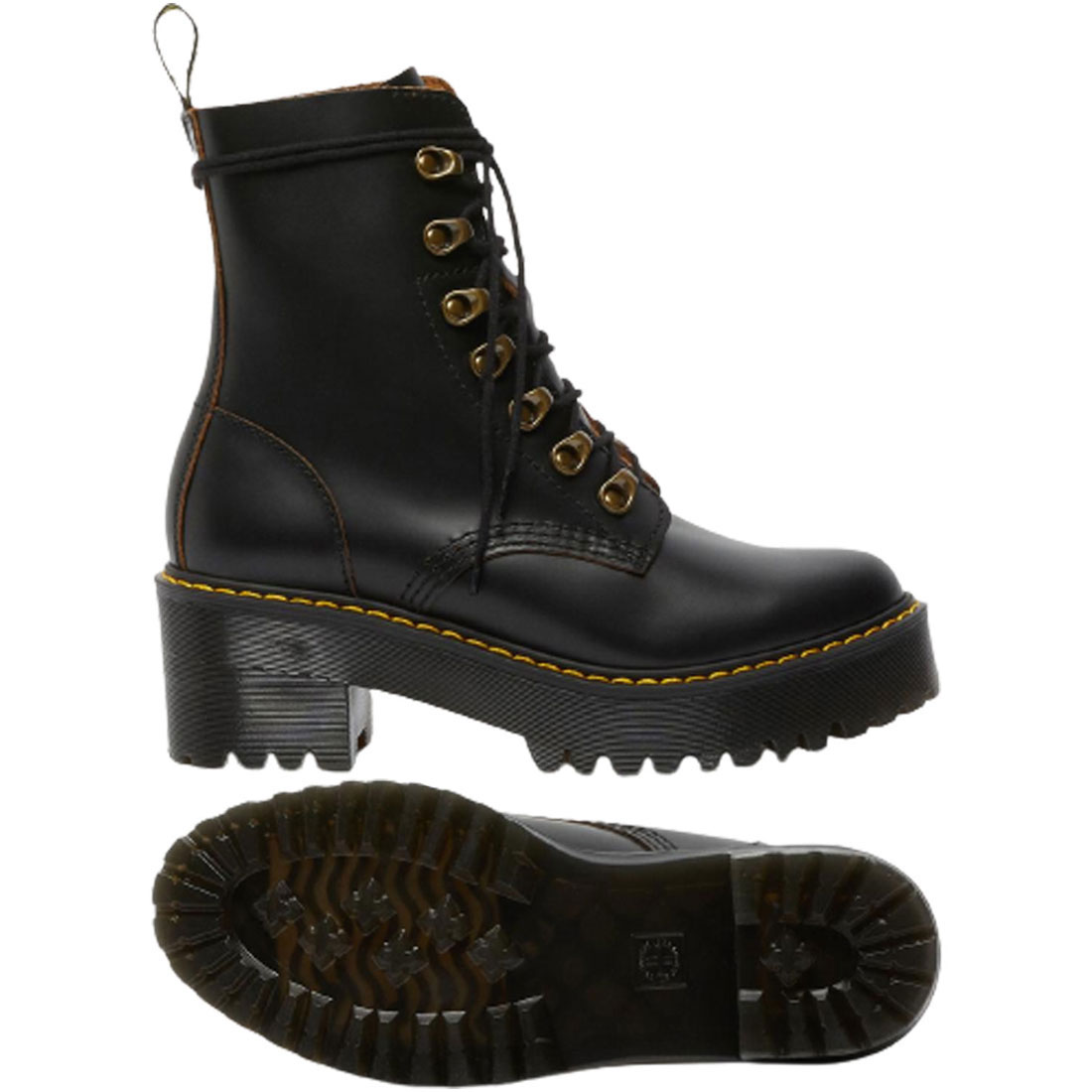 Dr.Martens(ドクターマーチン)ショートブーツ 革 レザー レオナ レース