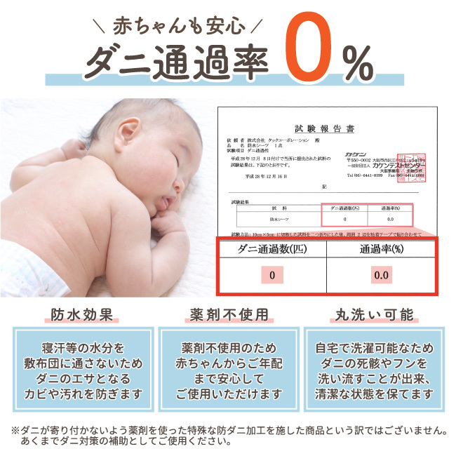 ダニ通過率0