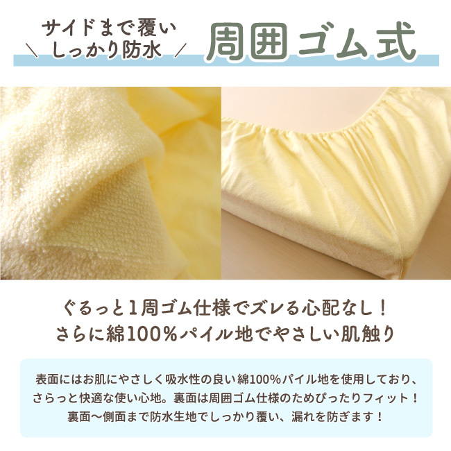周囲ゴム式でサイドまで防水