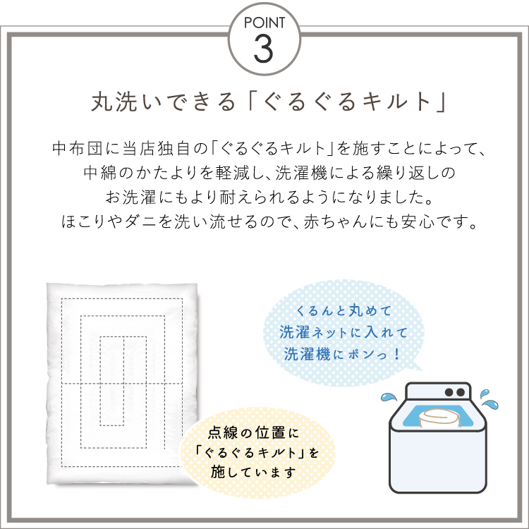 ベビー布団セット 8点 洗える レギュラーサイズ 70×120cm オーガニックコットン 天竺ニット 星 スター 月 ホワイト RFの画像