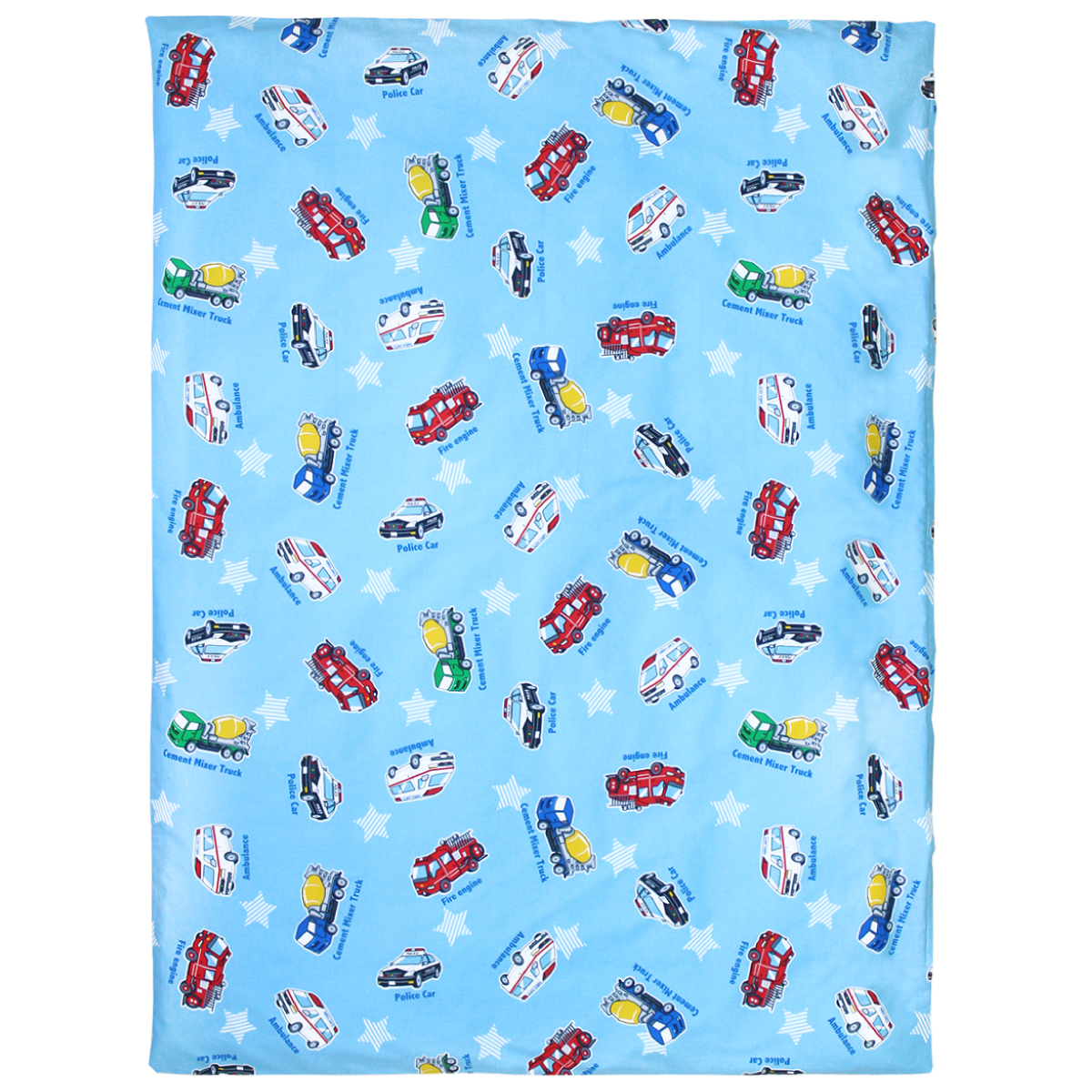 un doudou お昼寝 掛布団カバー 90×120cm 綿100％ ドット 車 星