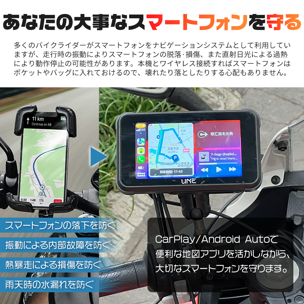 Amazon.co.jp: Kaedear(カエディア) バイク スマートモニター